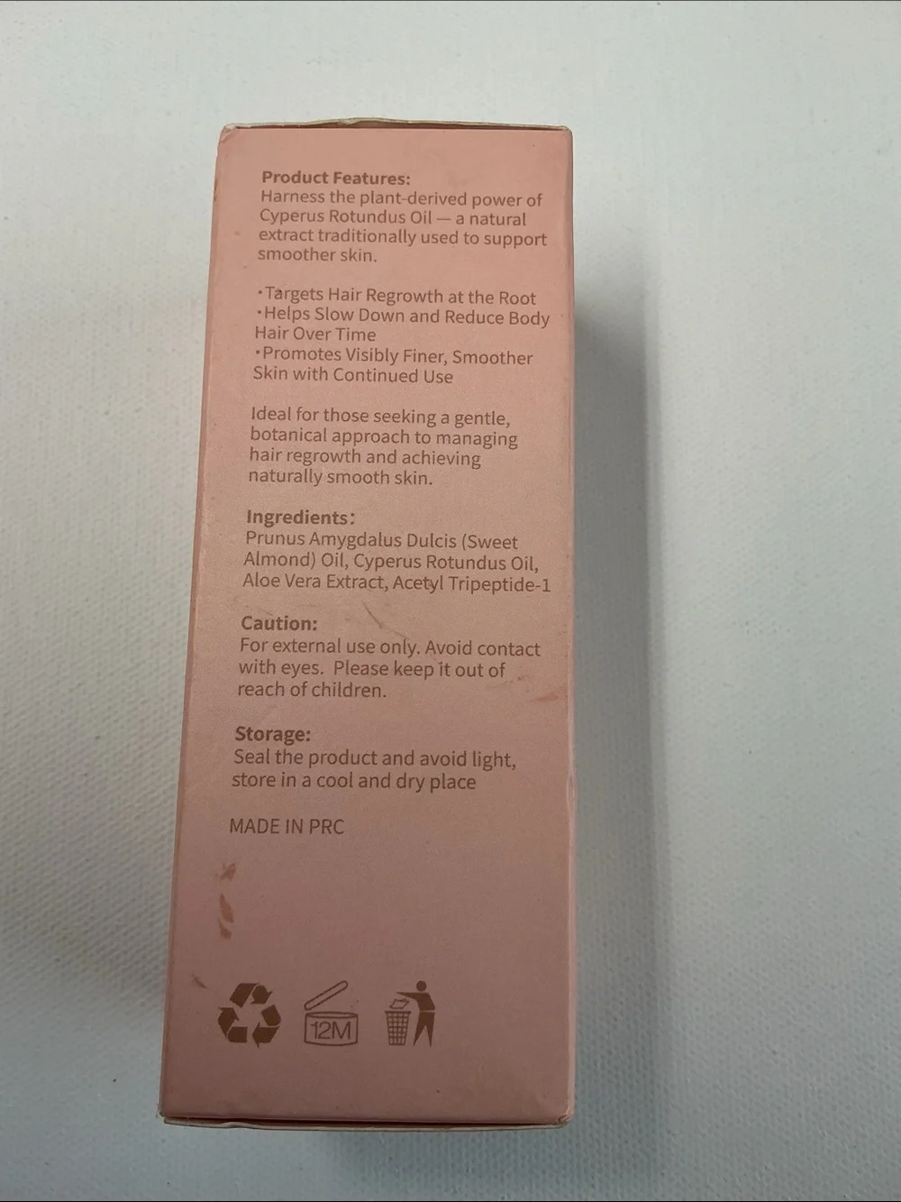 Cyperus Rotundus Oil Serum Roll-On with Rose Quartz — Pink
